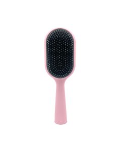 Long-Handled Detangling Brush (with Cleaning Tool)-Pink