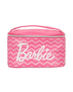 Barbie Collection Barrel Cosmetic Bag( Rose Red)