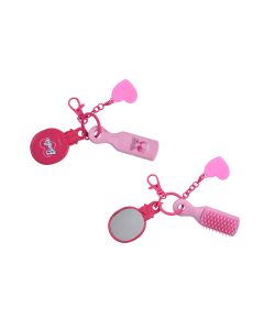 Barbie Collection Mini Mirror with Brush-Pink-One Size