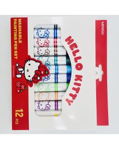 Hello Kitty Apple Season Series 12-Color Water Color Pen Set PDQ-Multi-One Size