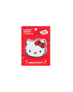 Hello Kitty Apple Collection Cartoon Compact Mirror-Red-One Size