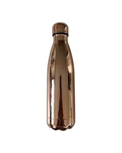 Rose Gold Series Electroplated Coke Insulated Bottle (500Ml)-Brown-One Size