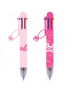 Barbie Collection 6-Color Pendant Ballpoint Pen (2 Assorted Models) PDQ-Pink/Purple-One Size