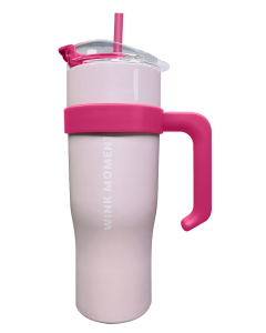 Solid Color Steel Tumbler with Straw (1600mL)