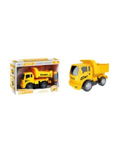 Engineering Vehicle Series DIY Inertia Engineering Vehicle (Tipper Truck)-Yellow-One Size