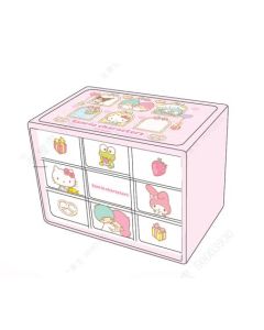 Sanrio characters Storage Collection 9-Drawer Storage Cabinet