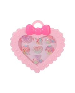 Mermaid Rings in Heart Container (7 pcs)