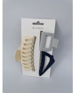 Square Hair Claw Clips (3 pcs)