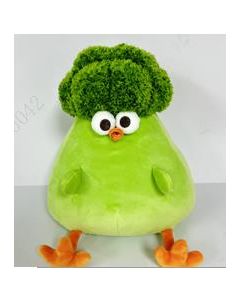 Dundun Chicken Series 11in. Vegetables Chicken Plush Toy(Cauliflower)-Green-One Size