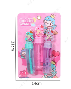 Mini Bubble Wand (3 Pcs) (Flower Fairy)-Pink-One Size