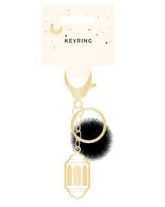 Golden Moon Series Keychain (Pompom)-Yellow-One Size