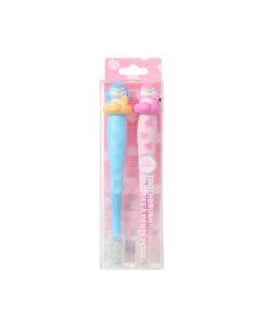 PENPEN Daily Lovely Kids' Toothbrushes (2 Count)-Blue/Pink-One Size