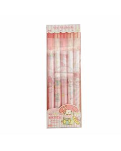 My Melody 5-Piece Pen Set (0.5mm) PDQ-Black-One Size