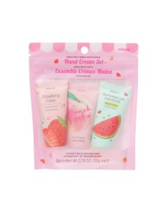 Fresh Fruit Series Moisturizing Hand Cream Set-Pink-One Size