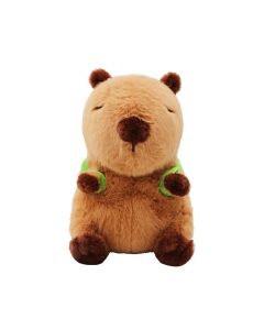 Capybara Collection-Sitting Plush Toy(Carrying Crocodile)