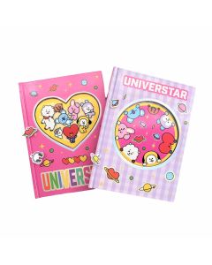 Bt21 Collection B6 Hollowed Hardcover Book (80 Sheets) (2 Assorted Models)-Multi-One Size