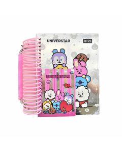 Bt21 Collection A5 Holographic Big Wire-Bound Book 80Sheets & Note Pad 20Sheets-Multi-One Size