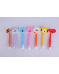 Bt21 Collection Silicone Shaking Ballpoint Pen (7 Assorted Models) Pdq-Multi-One Size