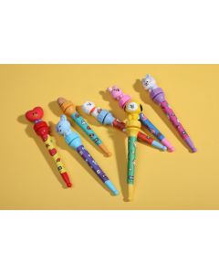 BT21 Collection Rotating Ballpoint Pen (7 Assorted Models) PDQ-Multi-One Size