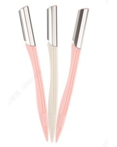 Professional Eyebrow Razors (3 pcs)-Pink