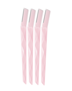 Professional Eyebrow Razors (4 pcs)-Pink-One Size