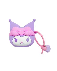 Kuromi Body Wash Series Silicone Earphone Protective Case-Purple-One Size