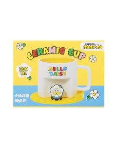 Daisy Minions Collection Ceramic Cup with Cartoon Coaster (450mL)