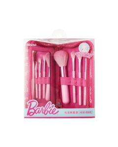 Barbie Shining Collection Makeup Brushes Set (with Storage case)-Pink-One Size