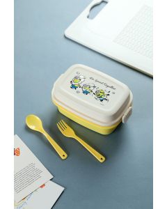 Daisy Minions Collection Double Layered Bento Box (980mL)-Yellow