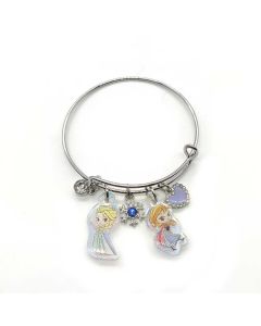 Disney Frozen Collection Pendant Bracelet-Silver