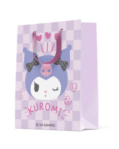 Sanrio characters Collection Holographic Big Gift Bag (Kuromi)-Purple-One Size