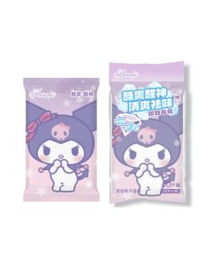 Cooling Wipes 20 Wipes 2 Packs (Kuromi)-Purple