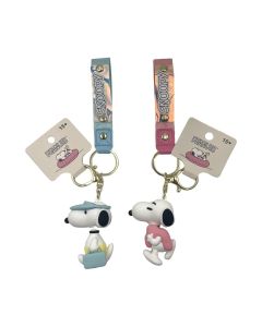 Snoopy Summer Travel Collection Keychain-White-One Size