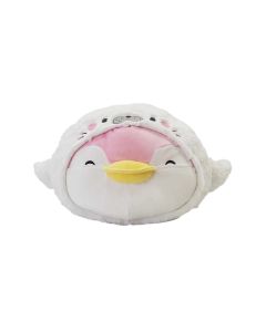 13in. Ocean Penguin Head-Shape Pillow(Pink Pendy)