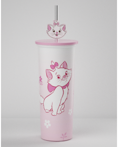 Disney Classics Marie Collection Stainless Steel Tumbler (800mL)-Pink-One Size