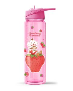 Strawberry Shortcake Collection Plastic Bottle with Handle (500mL)-Pink-One Size