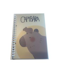 MIMI BARA Collection A5 Loose-leaf Wire-bound Book (2 Capybaras, 80 Sheets)-Multi