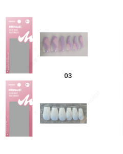 Minimalist False Nails(03)-Pink-One Size