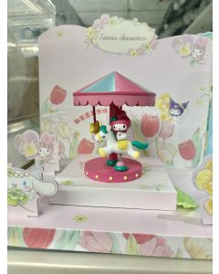 My Melody Carousel LED Rechargeable Night Light-Pink-One Size