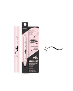 Minimalist Double-ended Eyeliner (Wing Stamp)-Black-One Size