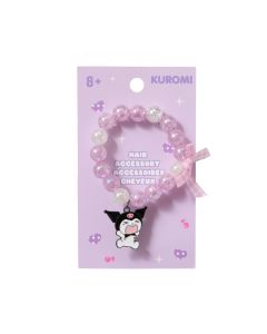 Kuromi Beaded Hair Tie-Purple