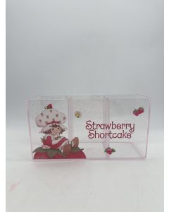 Strawberry Shortcake Collection 3-Compartment Makeup Brush Organizer-Pink-One Size