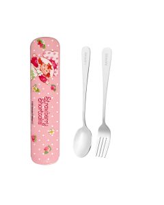 Strawberry Shortcake Collection Flatware Set (Fork & Spoon)-Silver-One Size