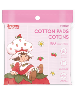 Strawberry Shortcake Collection Cotton Pads (180 Count)-Pink-One Size