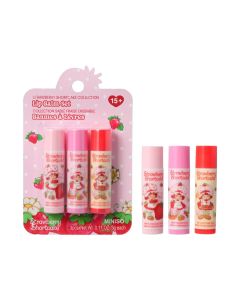 Strawberry Shortcake Collection Lip Balm Set-Pink-One Size