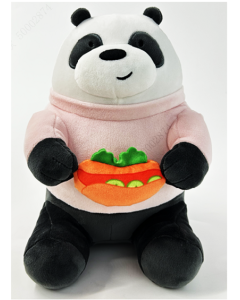 WE BARE BEARS Collection 10in. Foodie Plush Toy(Panda)-Multi-One Size