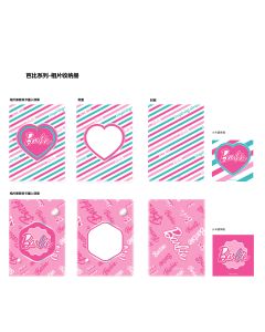 Barbie Shining Collection Mini Photo Album (20 Sheets) (2 Assorted Models)-Pink-One Size