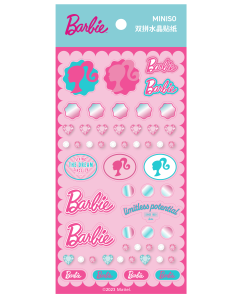 Barbie Shining Collection TwoSort Stickers (B)-Pink-One Size