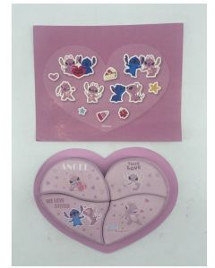 Disney Stitch Collection Puzzle Sticky Notes Set (Angel) (PDQ)-Pink-One Size