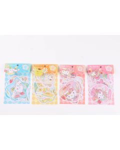 Sanrio characters Tulip Collection PVC Decoration Stickers (4 Assorted Models)-Pink-One Size